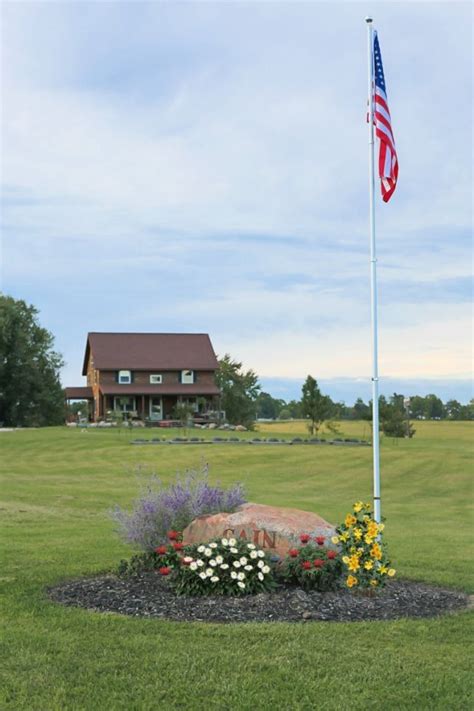 How To Add An In Ground Flagpole & Landscape Around It - CREATIVE CAIN ...