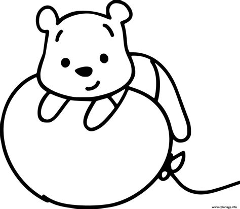 Coloriage Winnie Ourson Kawaii Disney Dessin Kawaii Disney Imprimer