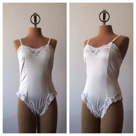 Lingerie Vtg 80s White Lace Teddy 2355123 Weddbook