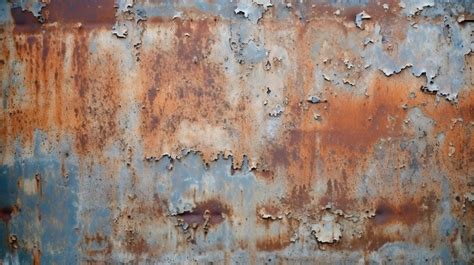 Corroded Iron Wall Full Screen View Of Old Rusty Metal Texture