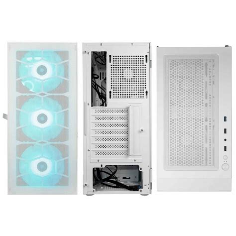 Gabinete Kolink Observatory Hf Mesh White Coolers Argb Teamtecno