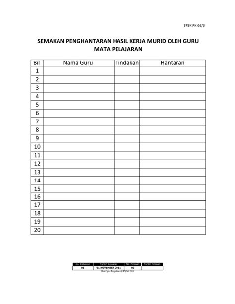 Borang Spsk Pk06 1 Borangtau