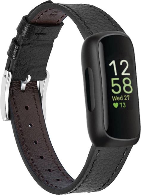 Leer Smartwatch Bandje Geschikt Voor Fitbit Inspire Leren Bandje