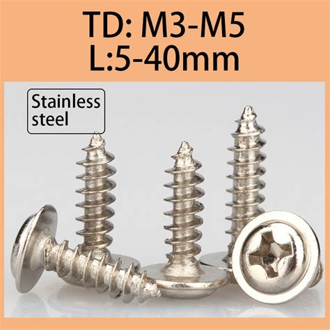 Pan Head Self Tapping Screw Stainless Steel Panhead Screw M M M