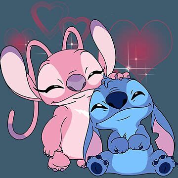 Cute Stitch And Angel Sticker For Sale By Sharieanderson Redbubble