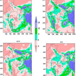 Seasonal Jja Rainfall Mm Day Climatology From Trmm Imd Observation