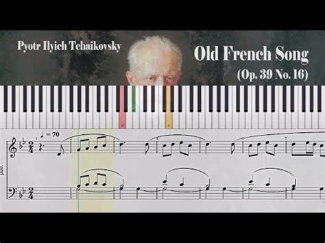 Old French Song Op No Pyotr Ilyich Tchaikovsky Piano