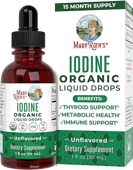 Amazon Maryruth Organics Potassium Iodide Iodine Supplement