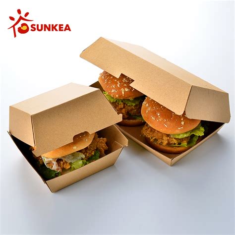 Corrugated Cardboard Burger Box Buy Takeaway Burger Box Kraft Burger