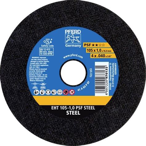 Pferd Skæreskive 105mm EHT105 1 0 PSF STEEL 16mm Pris