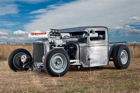 1934 BLOWN CLOSED CAB PICKUP HOT ROD