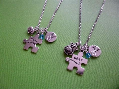 Best Friends Charm Necklaces Charm Necklace Can Personalize Etsy Uk