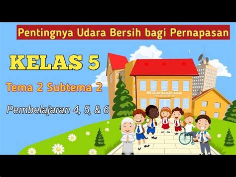 Pentingnya Udara Bersih Bagi Pernapasan Kelas Tema Subtema