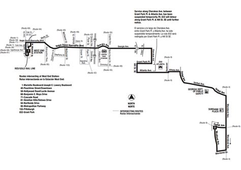 Marta Bus Route No Grant Park Vice Versa In Atlanta Timetables