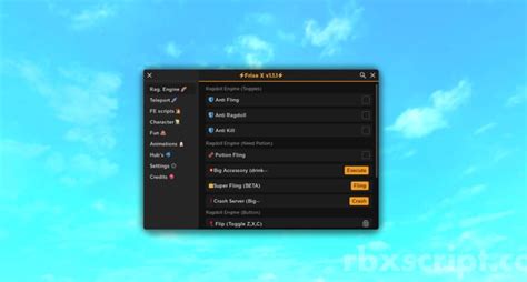 Ragdoll Engine Crash Super Fling More Scripts Rbxscript