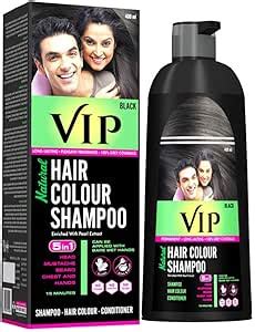 VIP Hair Color Shampoo For Men And Women For Hair Beard Mustache