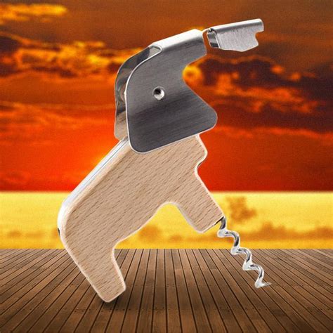 Kikkerland Stainless Steel Elephant Corkscrew And Bottle Opener Yellow