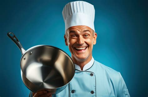 AI Generated Man In Chef Uniform Posing With A Ladle Chef 35610335