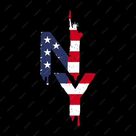 ny  york logo vector icono de logotipo vector premium