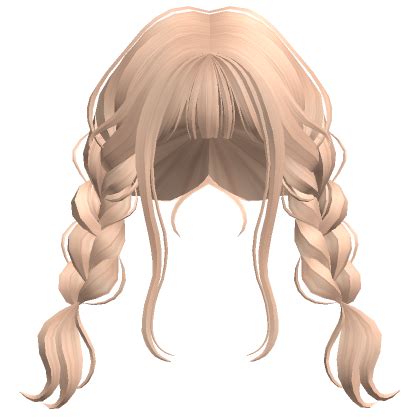 Cute Fluffy Braided Pigtails Blonde Roblox Item Rolimon S