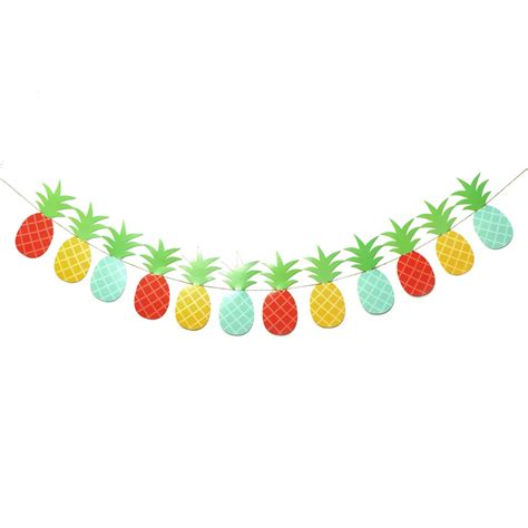 Summer Pineapple Garland Banner Home Decor Fruit Garland Tropical