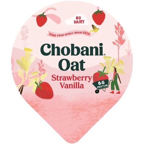 Chobani Oat-Based Strawberry Vanilla Oat Milk Yogurt, 5.3 oz - Fry’s ...