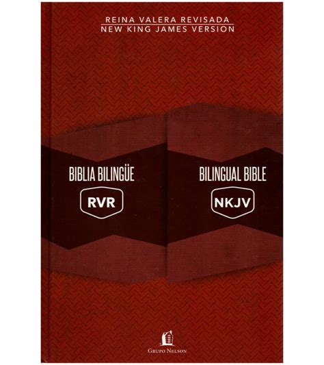 Biblia Bilingüe RVR NKJV Grupo Nelson Tapa Dura Libreria Peniel