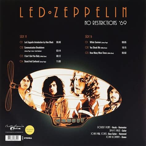 Led Zeppelin No Restrictions 69 LP