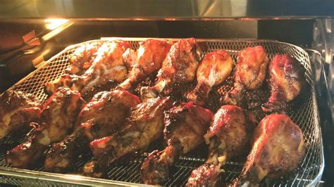 Electric Smoker Bbq Chicken Drumsticks Finished Off Breville Smart Oven Air Fryer Char Broil