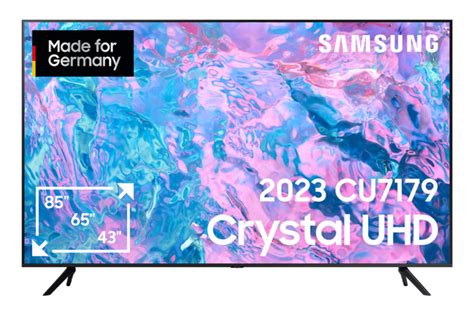 SAMSUNG GU55CU7179 LED TV Flat 55 Zoll 138 Cm UHD 4K SMART TV