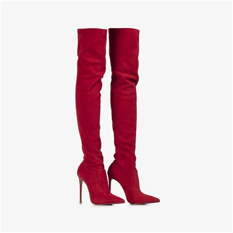 Red Thigh High Boots Cheap