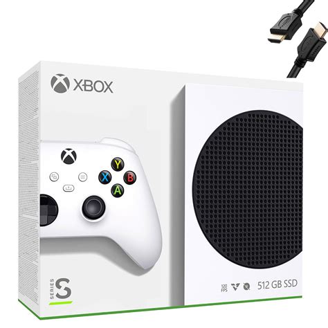 Microsoft Xbox Series S 512GB Game All-Digital Console, White + 1 Xbox ...