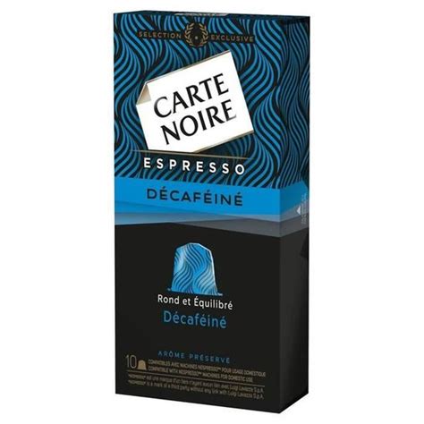 Lot De 4 Carte Noire Espresso Décaféiné 10 Capsules De Café 53 G Cdiscount Au Quotidien