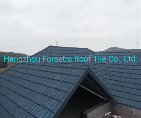 Forsetra Bond Stone Coated Metal Roofing Tile Look Like Waves China