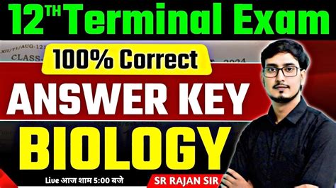 1st Term Answer Key Biology Class 12 Bihar Board Class 12 Biology