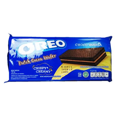 Jual OREO DUTCH COCOA WAFER CHOCO VANILLA CRISPY CREAMY 140 4G Shopee