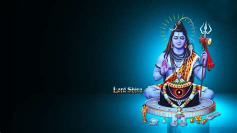 Bholenath In Blue Background Hd Bholenath Wallpapers Hd Wallpapers