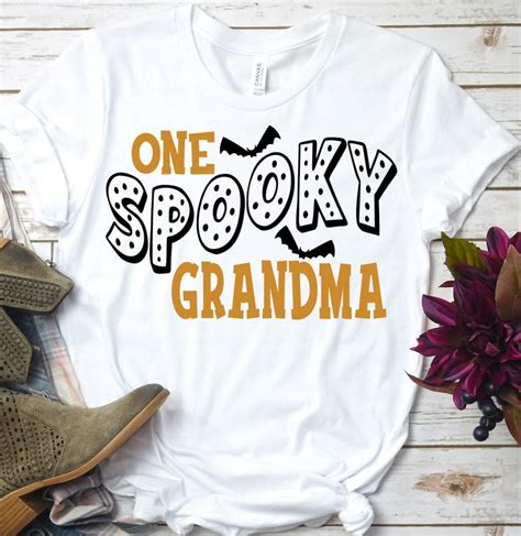 One Spooky Grandma Svg Halloween Svg Grandma Svg Mimi Svg Etsy