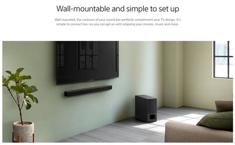 Sony Ht S Ch Soundbar With Powerful Wireless Subwoofer And