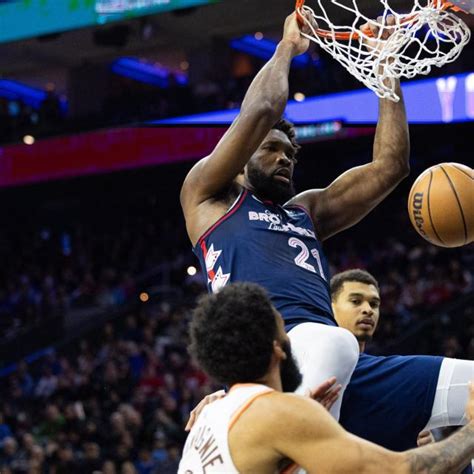 Joel Embiid Marque Points Avec Les Philadelphia Sixers En Nba L Quipe