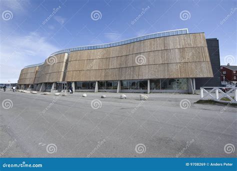 Nuuk, Culture Center and Cinema Stock Image - Image of center, nuuk ...