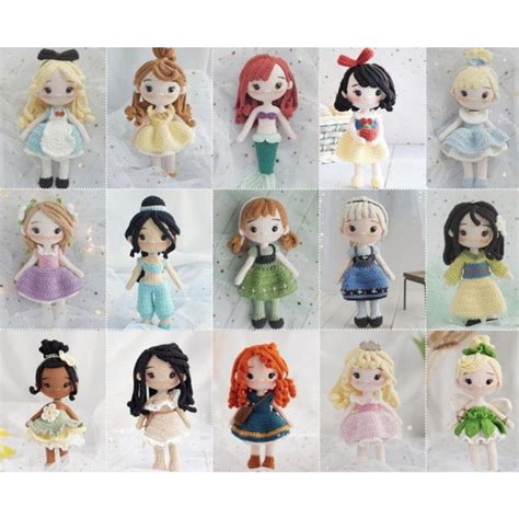 15 Receitas Amigurumi Princesas Disney Produtos Elo7