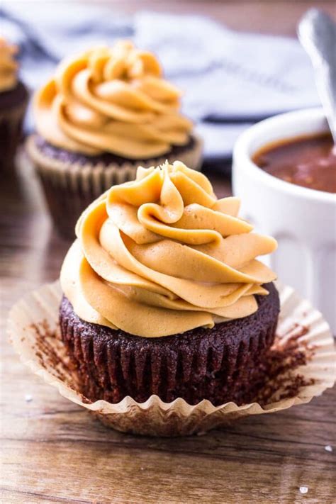 Chocolate Cupcakes With Caramel Frosting Recipe Pumpkin Recipes