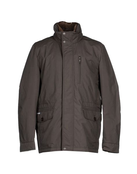 Geox Synthetic Jacket In Lead Gray For Men Lyst