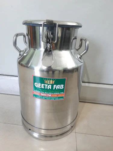 Geeta Fab Liter Stainless Steel Milk Can Locking At Rs In Jagadhri