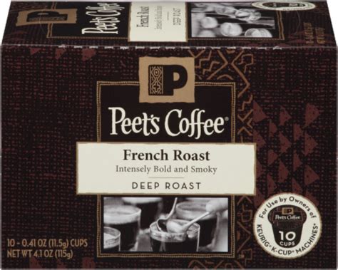 Peet S Coffee French Roast Dark Roast K Cup Coffee Pods 10 Ct 0 41