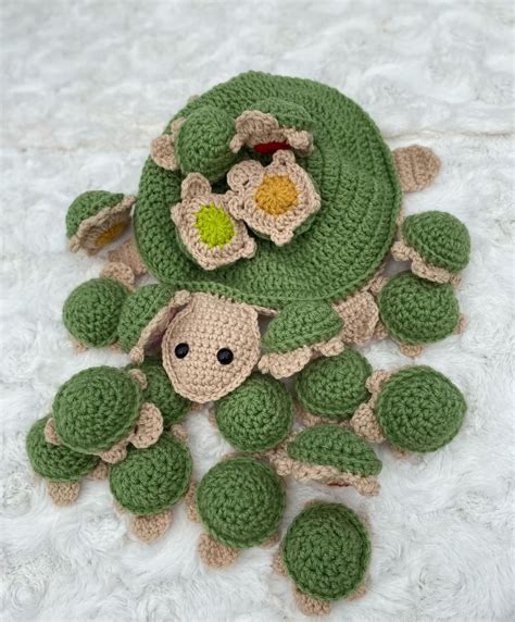 Turtle Memory Game Crochet Pattern By Stitched By Shari Crochet Envy