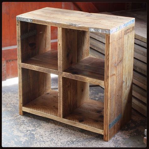 Allen Reclaimed Wood Storage Cube Handmade And Bespoke