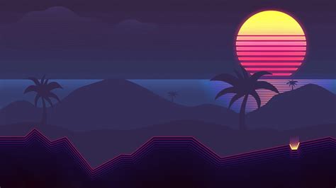 Digital Art Retrowave Outrun Vaporwave Hd Wallpaper Rare Gallery