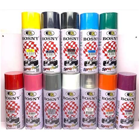 Bosny Acrylic Spray Paint Assorted Colors Shopee Philippines